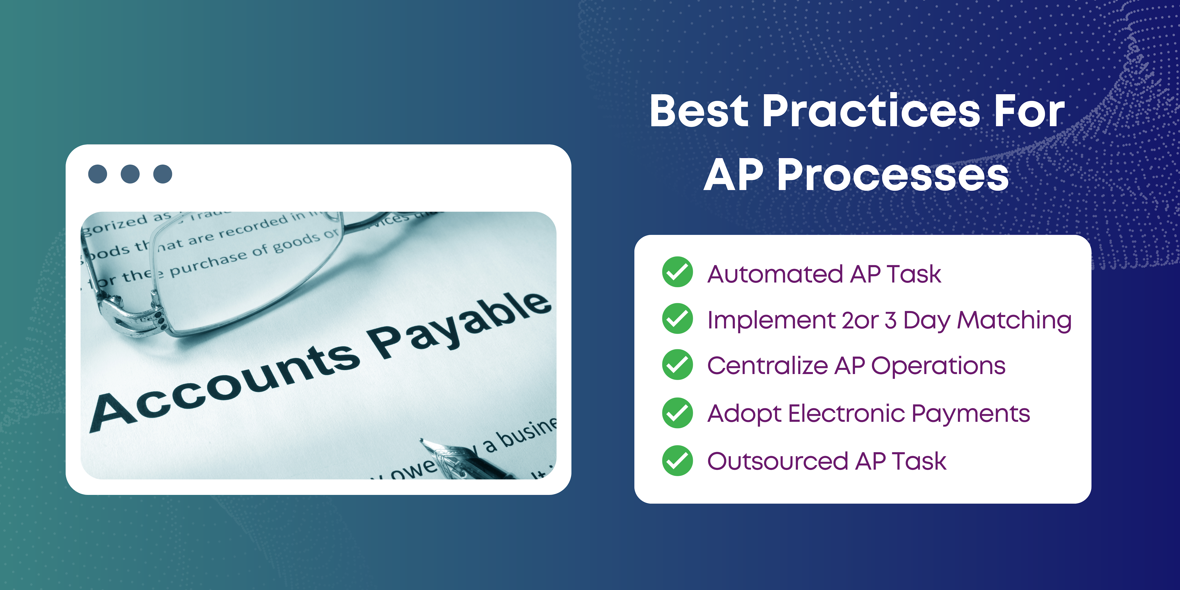 Best practices for accounts payable processes